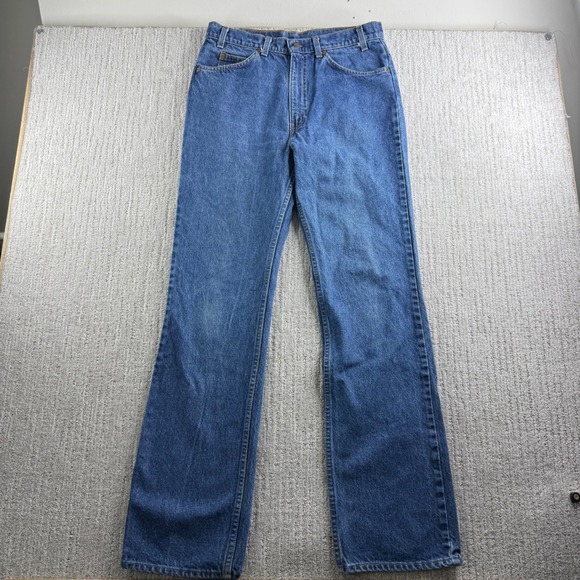 Levi's Other - Vintage Levis 517 Orange Tab Jeans 34x34 (Fits 32x34) Mens Bootcut Blue Denim